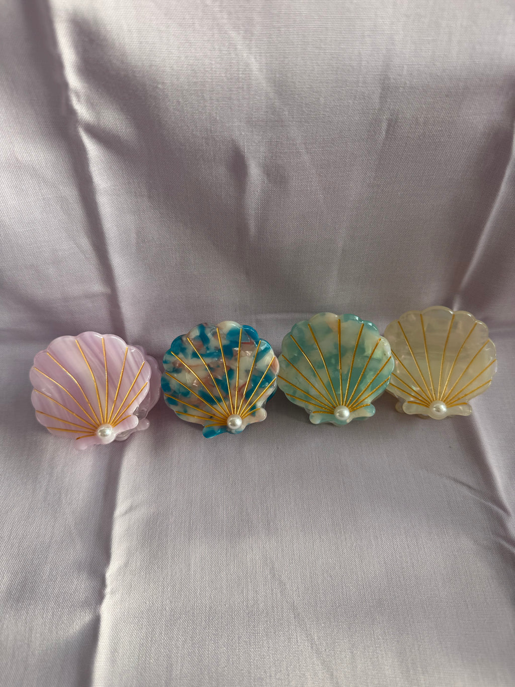 Shell Hair Clips