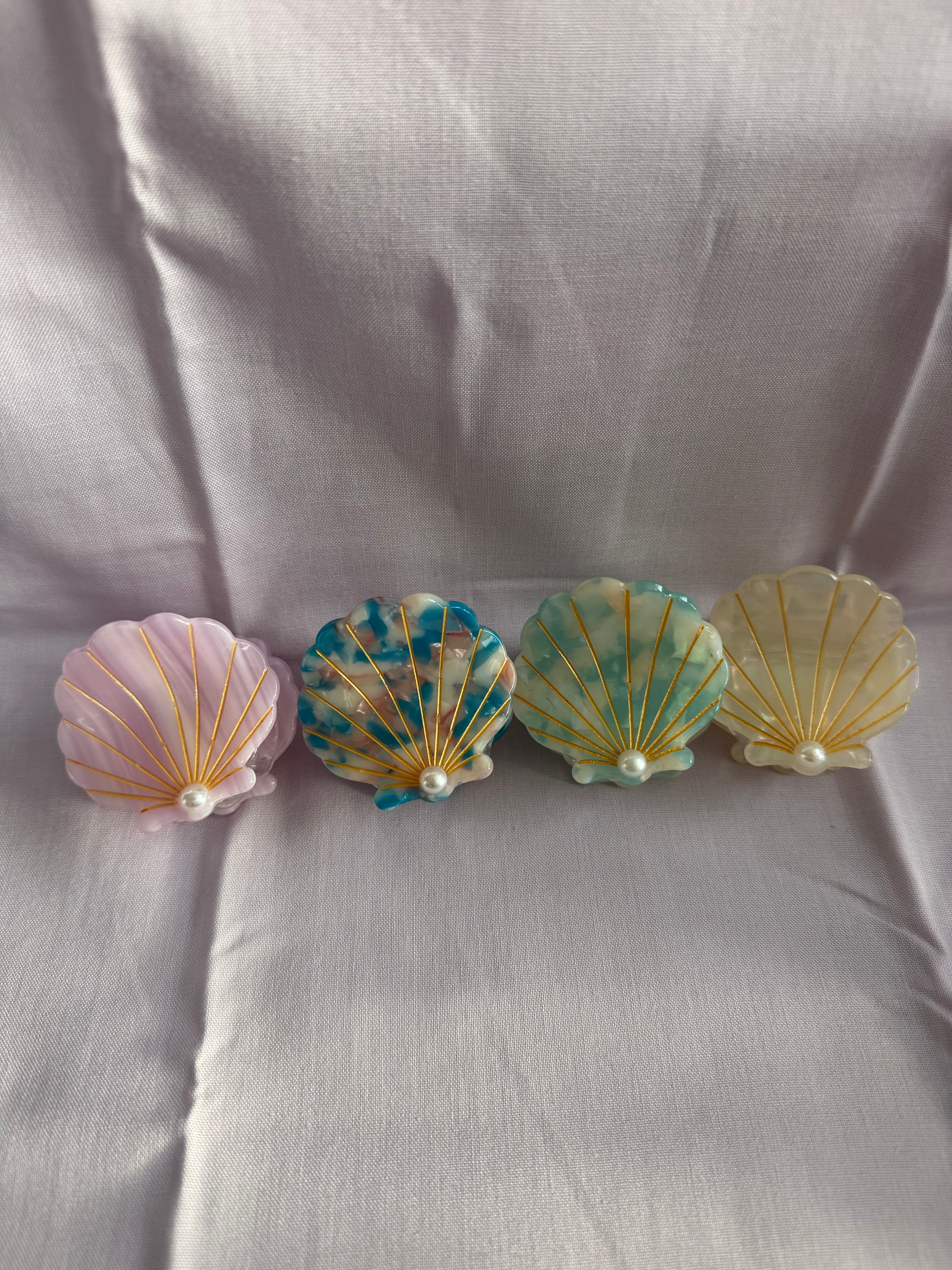 Shell Hair Clips