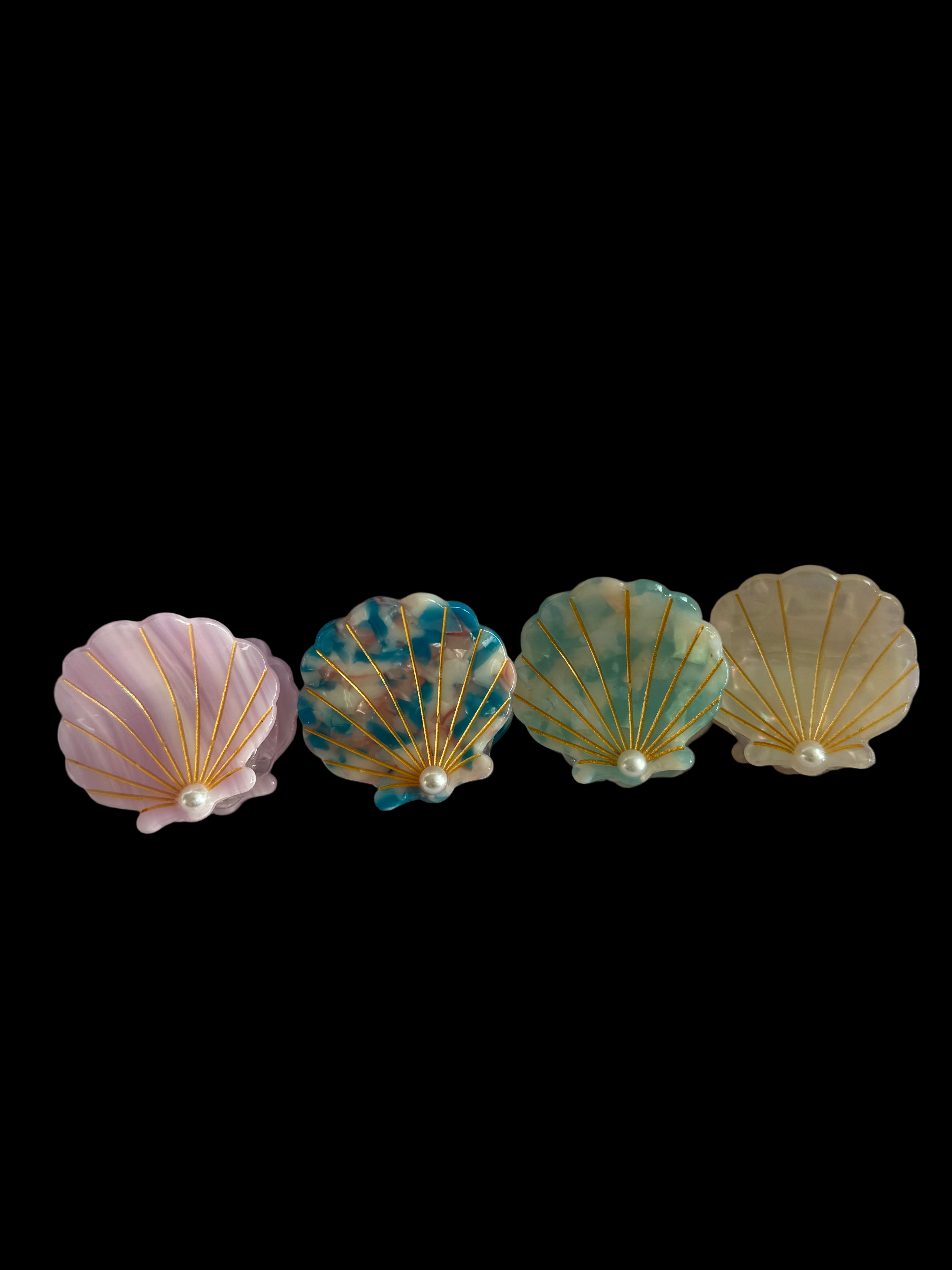 Shell Hair Clips