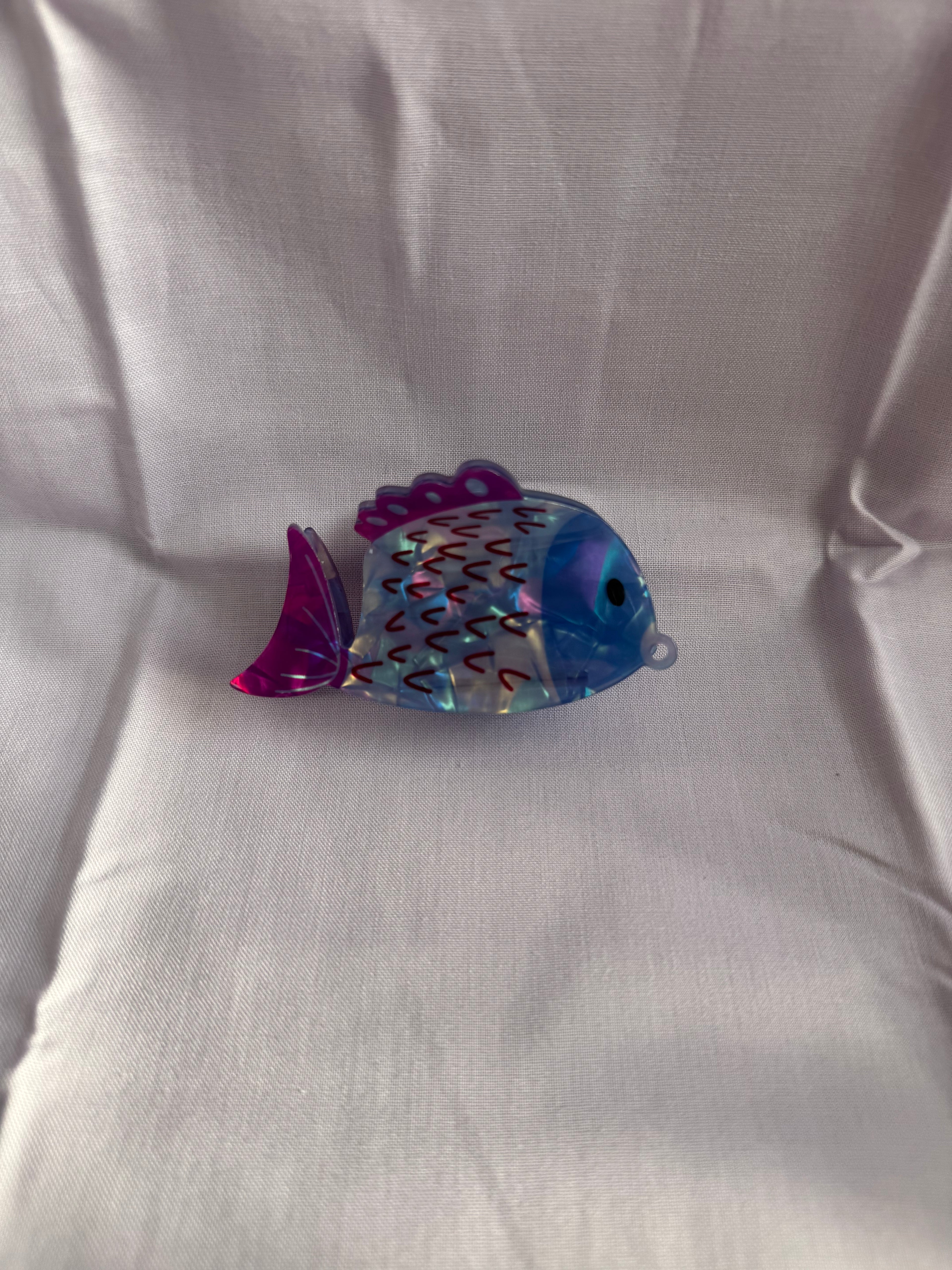 Blue Fish Clip